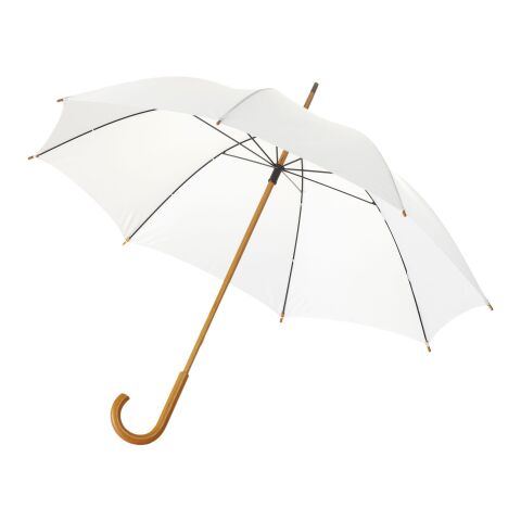 Jova 23" umbrella with wooden shaft &amp; handle Standard | White | not available | No Branding | not available | not available | not available