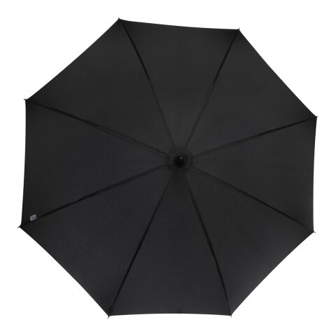 Fontana 23&quot; auto open umbrella with carbon look and crooked handle Standard | Solid black | No Branding | not available | not available | not available