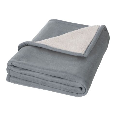 Springwood soft fleece and sherpa plaid blanket Standard | Grey-Off white | not available | No Branding | not available | not available | not available