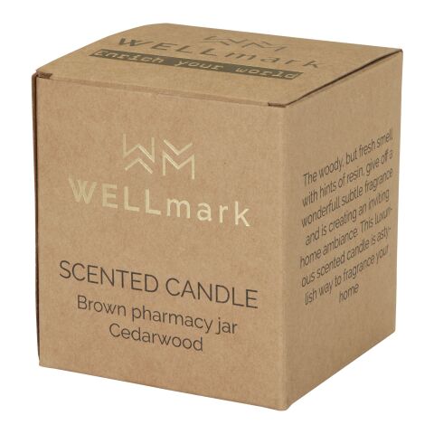 Wellmark Let&#039;s Get Cozy 650 g scented candle - cedar wood fragrance Standard | Amber heather | No Branding | not available | not available