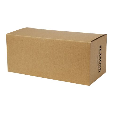 Manti 2-piece 250 ml double-wall glass cup with bamboo coaster Standard | White-Natural | Not applicable | No Branding | not available | not available