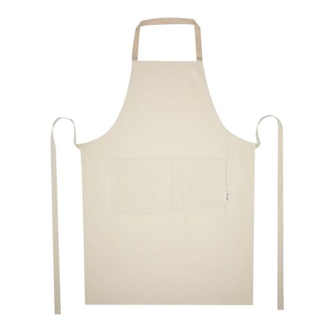 Nia 200 g/m² recycled cotton apron Standard | Oatmeal | No Branding | not available | not available | not available