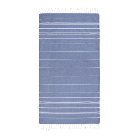 Anna 180 g/m² hammam cotton towel 100x180 cm Standard | Deep blue | 1-color Screen Print | front | 280 mm x 230 mm | not available