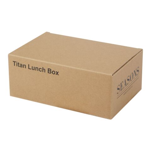 Titan recycled stainless steel lunch box Standard | Silver | No Branding | not available | not available
