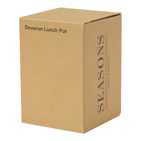 Doveron 500 ml recycled stainless steel lunch pot Standard | Solid black | not available | No Branding | not available | not available