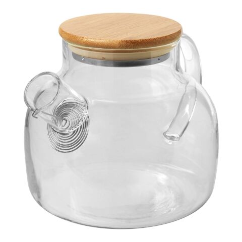 Zen tea pot with strainer and bamboo lid Standard | white | No Branding | not available | not available