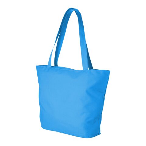 Panama zippered tote bag Standard | Process blue | No Branding | not available | not available | not available