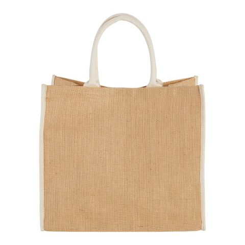 Harry coloured edge jute tote bag Standard | Natural-White | No Branding | not available | not available