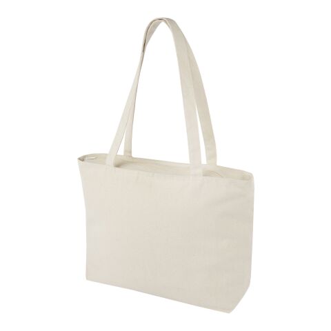 Ningbo 320 g/m² zippered cotton tote bag Standard | Natural | Not applicable | No Branding | not available | not available | not available