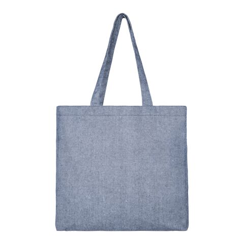 Pheebs 210 g/m² recycled gusset tote bag Standard | Heather blue | not available | No Branding | not available | not available | not available