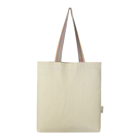 Rainbow 180 g/m² recycled cotton tote bag 5L