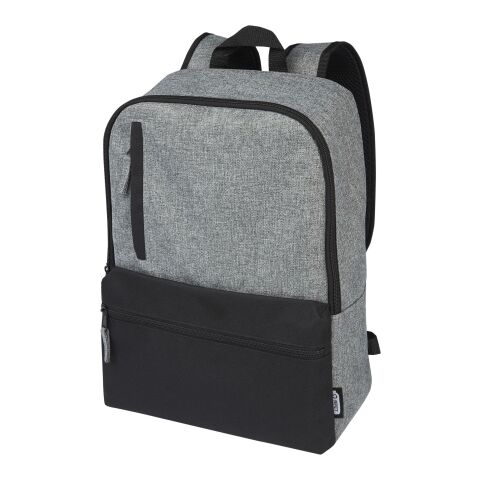 Reclaim 15&quot; GRS recycled two-tone laptop backpack 14L Standard | Solid black-Heather grey | No Branding | not available | not available | not available