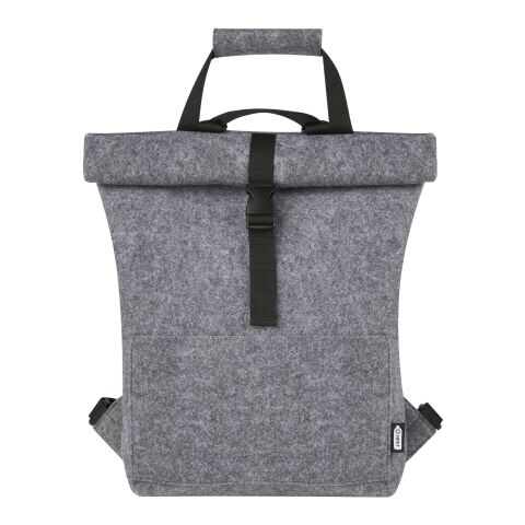 Felta GRS recycled felt roll-top bike bag 13L Standard | Grey | No Branding | not available | not available | not available