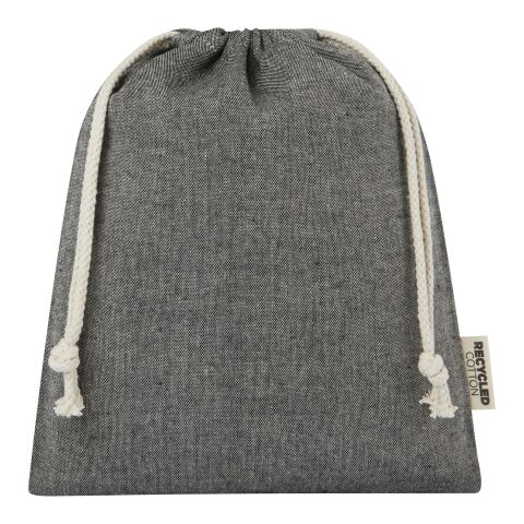 Pheebs 150 g/m² GRS recycled cotton gift bag medium 1.5L Standard | Heather black | not available | No Branding | not available | not available | not available