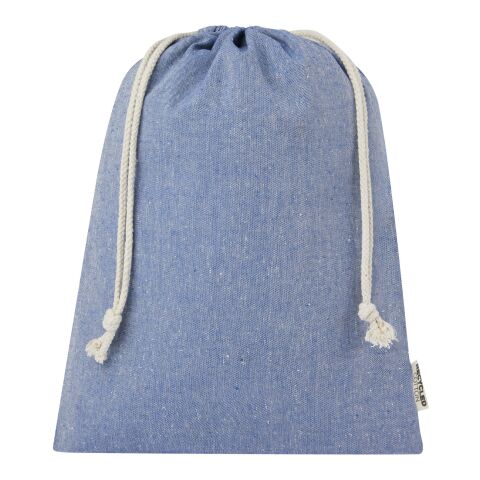 Pheebs 150 g/m² GRS recycled cotton gift bag large 4L Standard | Heather blue | not available | No Branding | not available | not available | not available