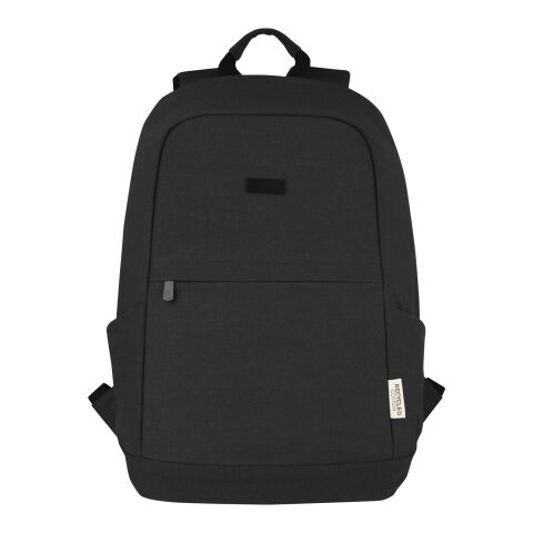 Joey 15.6" GRS recycled canvas anti-theft laptop backpack 18L Standard | Solid black | not available | No Branding | not available | not available | not available