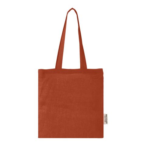 Madras recycled cotton tote bag 140 g/m² Brick | not available