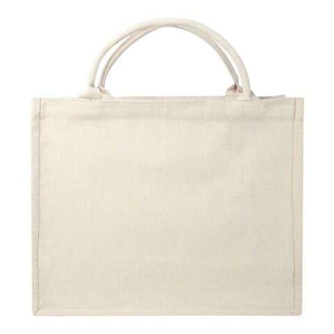 Page 400 g/m² recycled book tote bag Standard | Oatmeal | No Branding | not available | not available