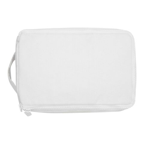 Pack 500 g/m² Aware™ recycled toiletry organiser Standard | white | No Branding | not available | not available