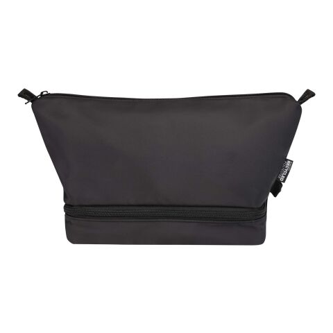 Trip Aware™ recycled travel toiletry bag 6L Standard | Solid black | not available | No Branding | not available | not available | not available