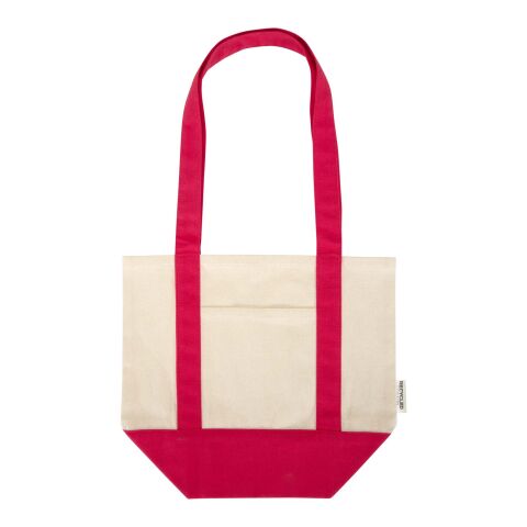 Sam 320 g/m² GRS recycled mini cotton tote bag Standard | Red-Natural | No Branding | not available | not available | not available