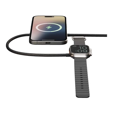 Zens Pro 2 15W dual charging cable Standard | Solid black | No Branding | not available | not available