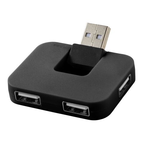Gaia 4-port USB hub Standard | Solid black | No Branding | not available | not available