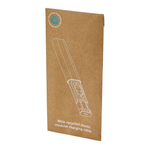 Whiz recycled plastic modular charging cable Standard | White | not available | No Branding | not available | not available
