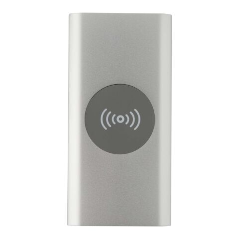 Juice 8000 mAh Type-C recycled aluminium wireless power bank Standard | Silver | not available | No Branding | not available | not available
