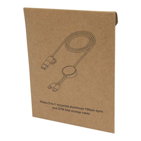 Alasia 5-in-1 recycled aluminium and plastic 150 cm data sync and 27W fast charge cable Standard | Red | not available | No Branding | not available | not available