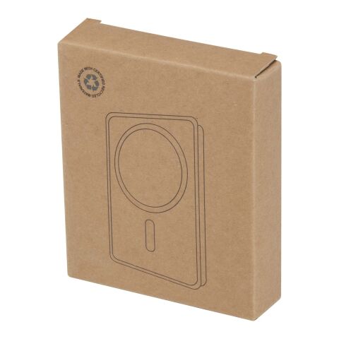 Acrab 10.000 mAh 15W magnetic wireless power bank with 20W PD - made from recycled plastic Standard | White | No Branding | not available | not available