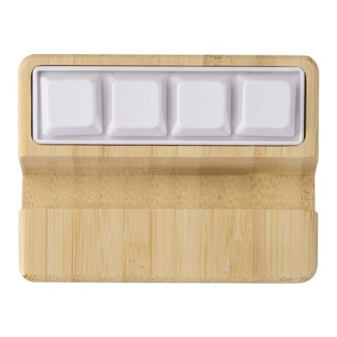 Algol recycled plastic phone stand and fidget toy with bamboo details Standard | Wood | No Branding | not available | not available