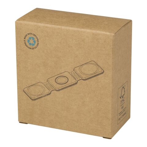 Armus 3-in-1 15W recycled plastic foldable wireless charger Standard | White | No Branding | not available | not available