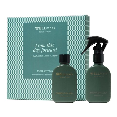 Wellmark Tender Affection 50 ml room spray and 50 ml diffuser gift set Green flash