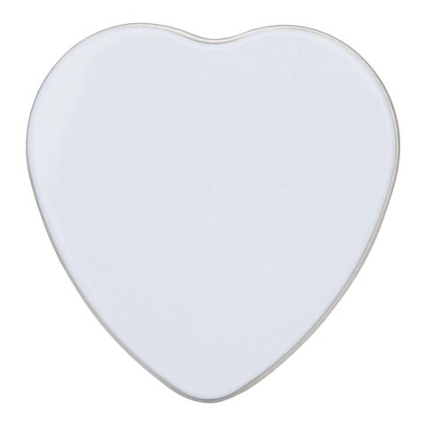 Blissful heart-shaped tin candle with vanilla aroma White | No Branding | not available | not available