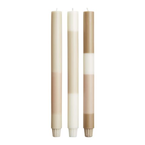 Originalhome layered limestone candles - set of 3 Ivory white | Not applicable | No Branding