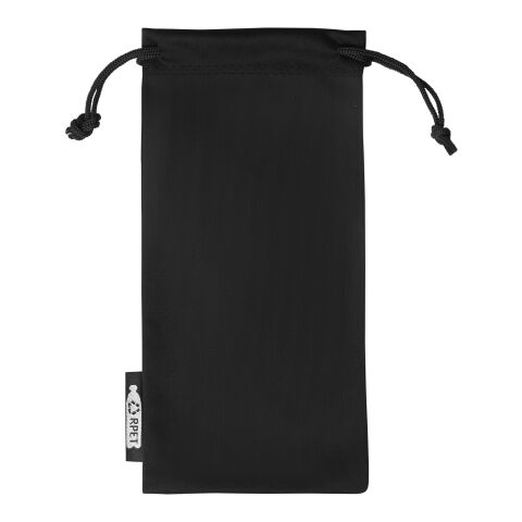 Eiger polarized sport sunglasses in recycled PET casing Standard | Solid black | 1-color Pad Print | right temple | 45 mm x 3 mm