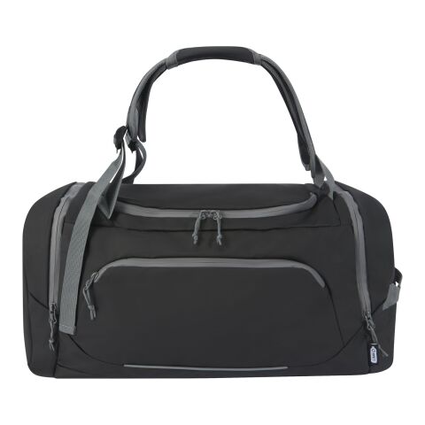 Aqua GRS recycled water resistant duffel backpack 35L Standard | Solid black | No Branding | not available | not available | not available