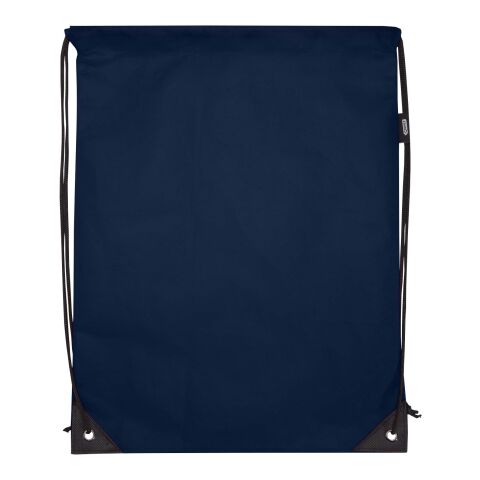Evergreen GRS recycled non-woven drawstring bag 5L Standard | Heather navy | not available | No Branding | not available | not available | not available