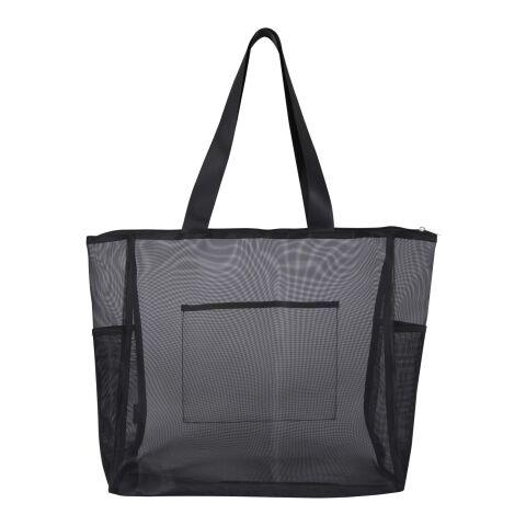 Mesh GRS recycled tote bag 23L Solid black