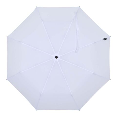 Agnes 21" foldable auto open RPET umbrella White