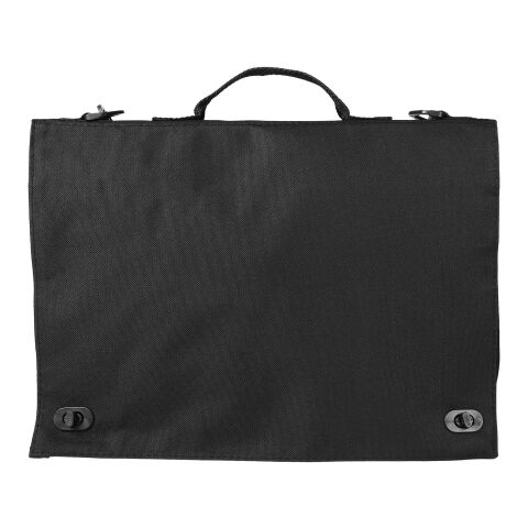 Santa Fe 2-buckle closure conference bag Standard | Solid black | not available | No Branding | not available | not available | not available