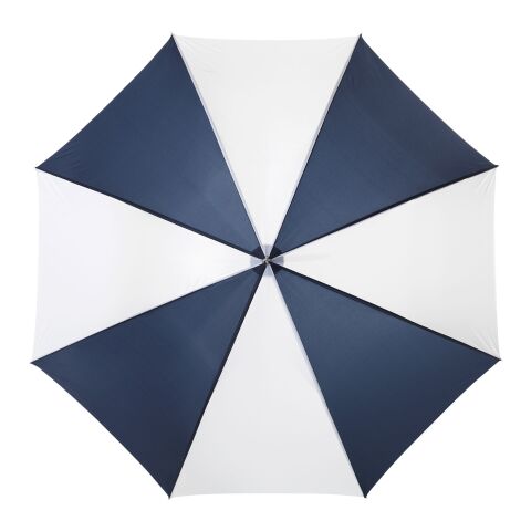 Karl 30" golf umbrella with wooden handle Standard | Navy-White | not available | No Branding | not available | not available | not available