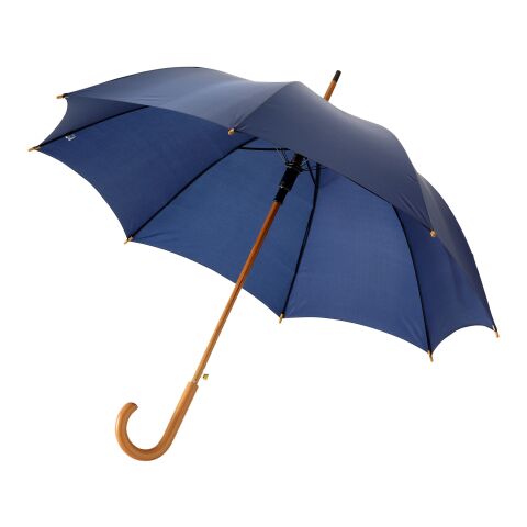 Kyle 23&quot; auto open umbrella wooden shaft and handle Standard | Navy | No Branding | not available | not available | not available