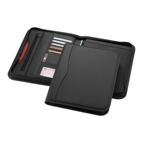 Ebony A4 zippered portfolio Standard | Solid black | Not applicable | No Branding | not available | not available