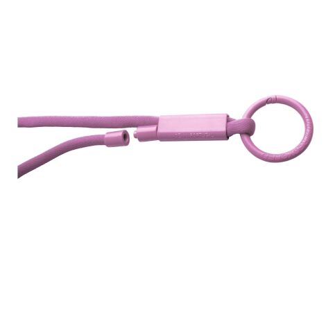 Tubyard lanyard with recycled plastic tube Lilac | No Branding | not available | not available