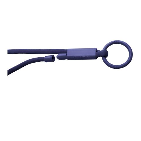 Tubyard lanyard with recycled plastic tube Moonlight Blue | No Branding | not available | not available