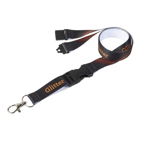 Balta sublimation lanyard - double side Solid black-White | 10mm | No Branding | not available | not available