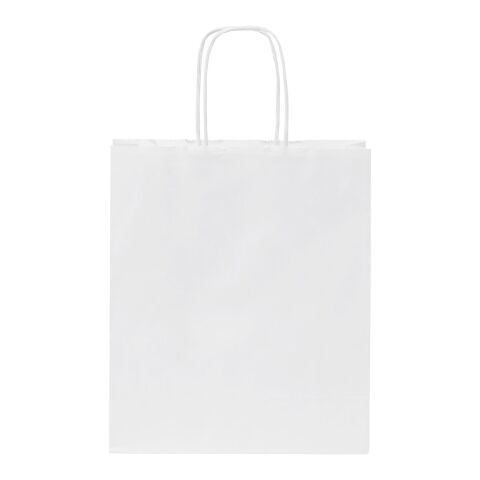Kraft 80 g/m2 paper bag with twisted handles - small White | Not applicable | No Branding | not available | not available