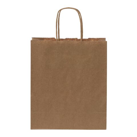 Kraft 80 g/m2 paper bag with twisted handles - small Kraft brown | No Branding | not available | not available